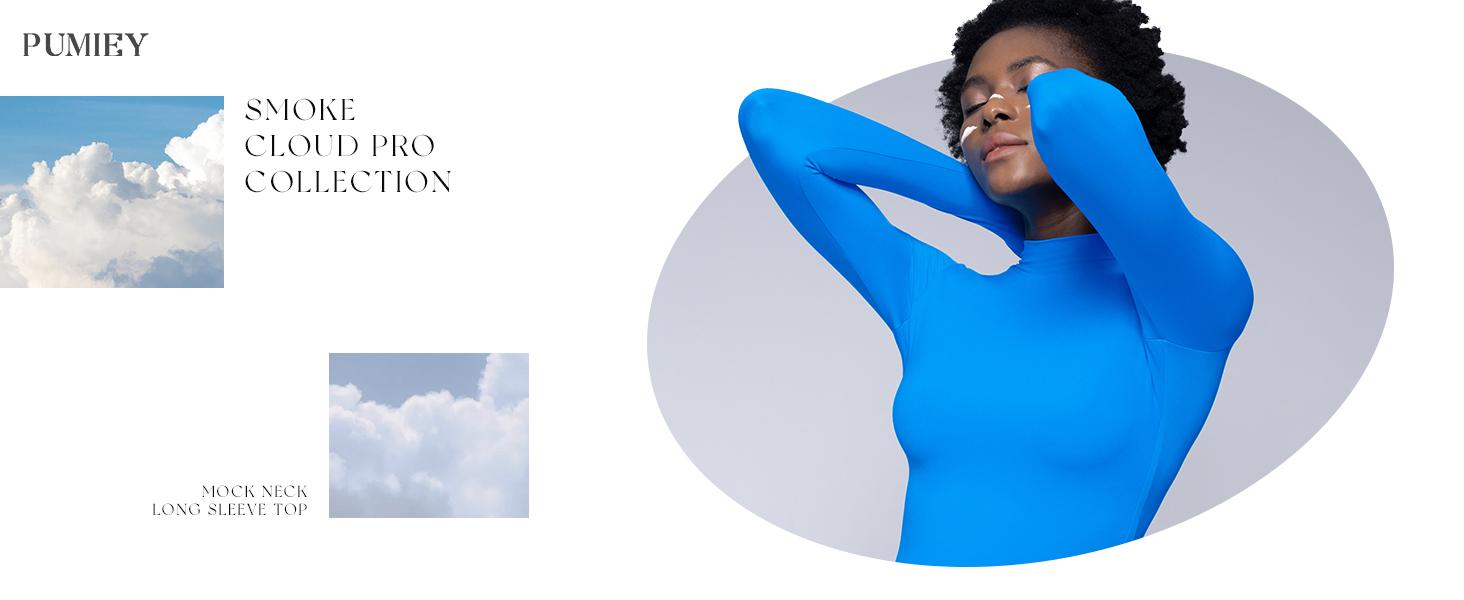 PUMIEY Women's Long Sleeve T-Shirt Mock Turtleneck Slim Fit Tops Sexy Basic Tee Casual Skinny Longsleeves Comfort T-Shirt for Women TiktokShopHolidayHaul