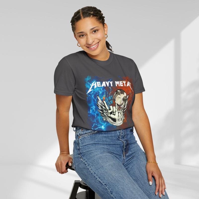 Heavy Metal is My Jam Musician Graphic Tee, Sousaphone Player, Marching Band Fan T-shirt for Men and Women, Band Parent Gift Shirt