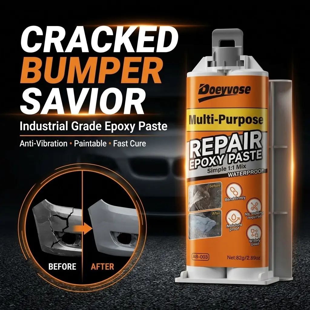 Car Bumper Crack Repair Epoxy Paste, Scratch Crack Filler, Plastic Repair Agent, Durable Fix for Car Bumpers, Easy Application, Long-Lasting Results, Scratch Repair