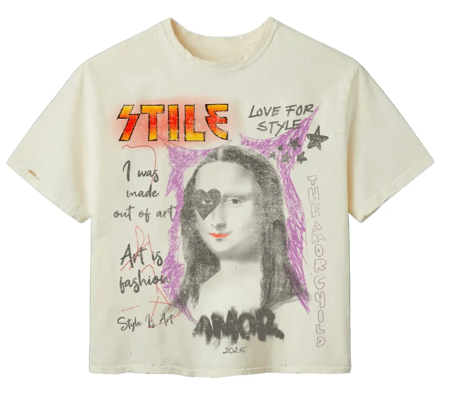 Stile de Amor Mona Lisa Tee Cream