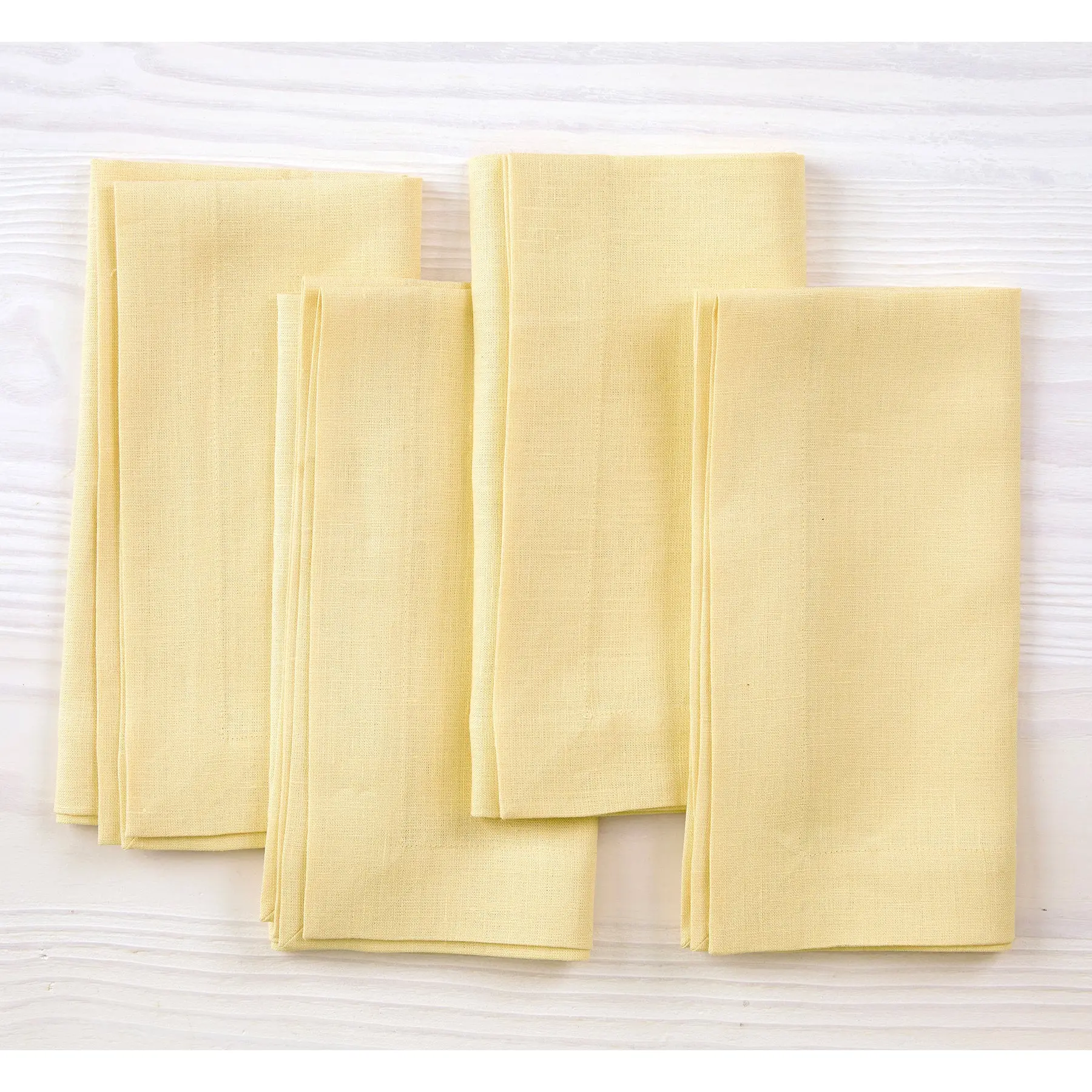 Solino Home Handwoven by Skilled Artisans 20x20 in Classic Linen Napkins Set - 4-Piece Kitchenware for Home Sunday Brunch, Weeknight Dinners, Tableware Decor (Available in Popular Colors)