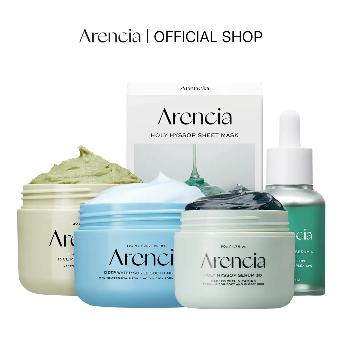 Glass Skin Renewal Set - Spotless Skin 5 Step Routine with Fresh Green Rice Mochi Cleanser, Acne-Scar Caring Serums, Hydrating PDRN Cica Cream & Sheet Mask for Calming Acne Antibacterial & Clear Skin