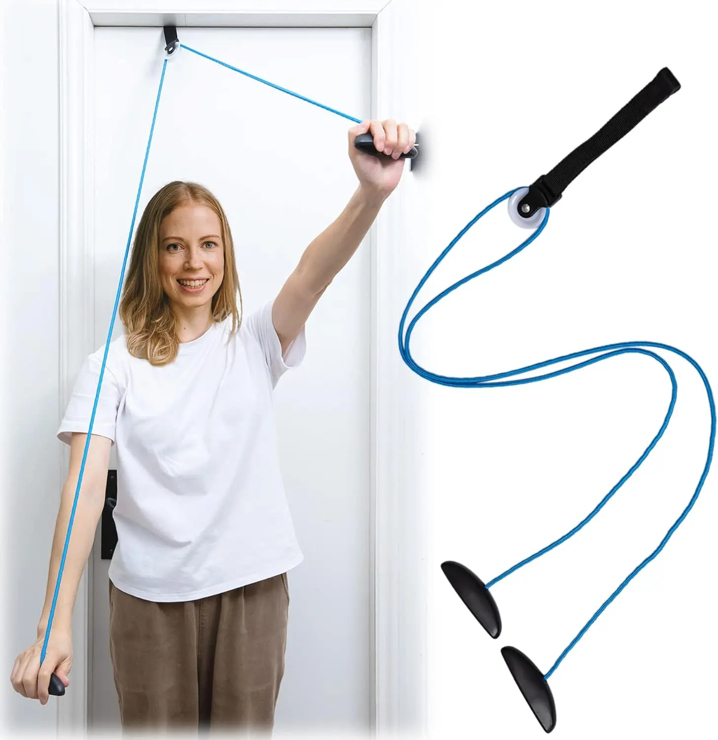 Shoulder Pulley Over The Door Physical Therapy System, Exercise Pulley, Alleviate Shoulder Pain and Facilitate Recovery from Surgery