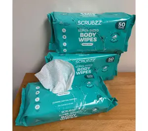 SCRUBZZ 3pk Extra Large Adult Wet Wipes