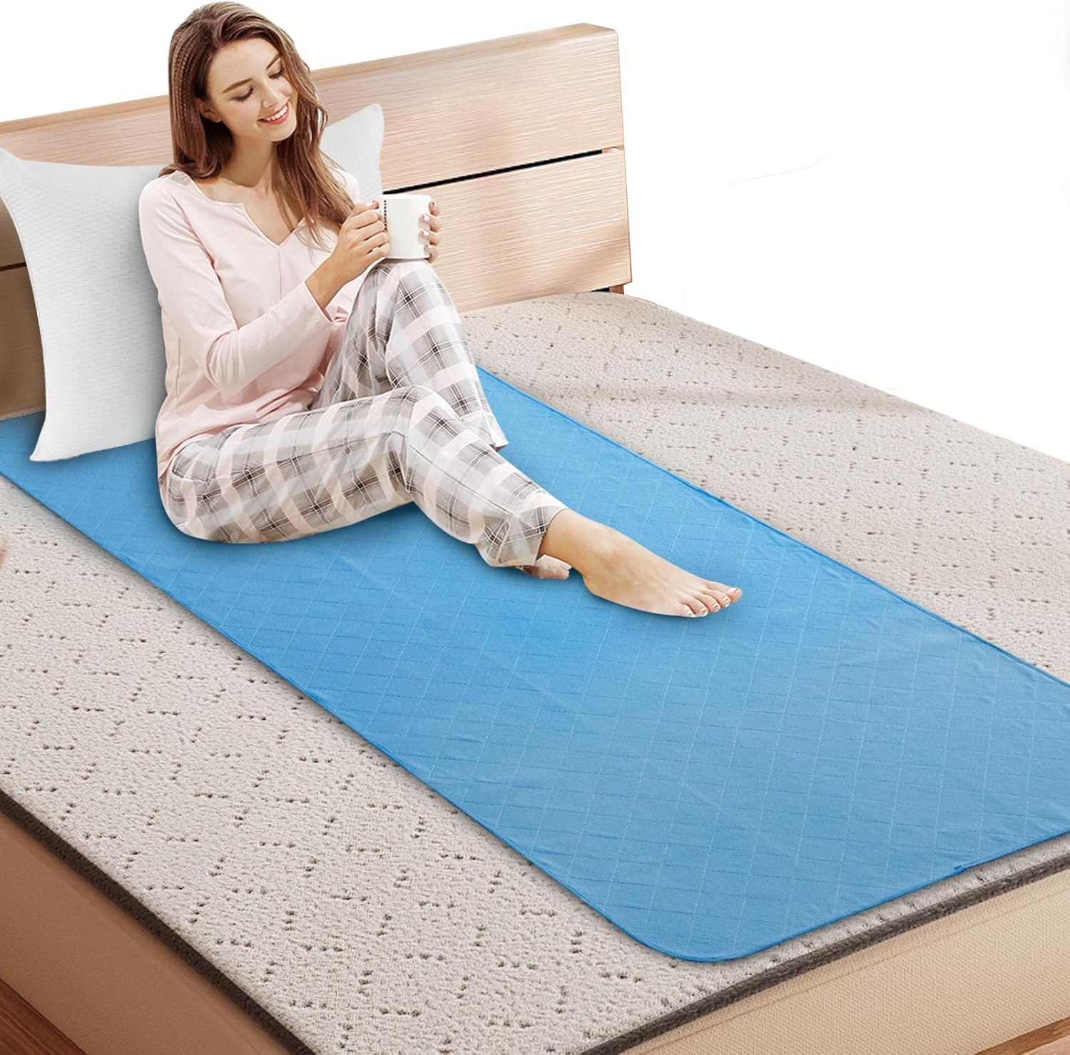 Waterproof Bed Pads Washable Reusable - 4-Layer Incontinence Underpads Pee Pad Chuck Chair Pads Mattress Pad Protector with Non-Slip Back for Elderly Womens Kids Toddlers Pets #TiktokShopSpringGlowUp