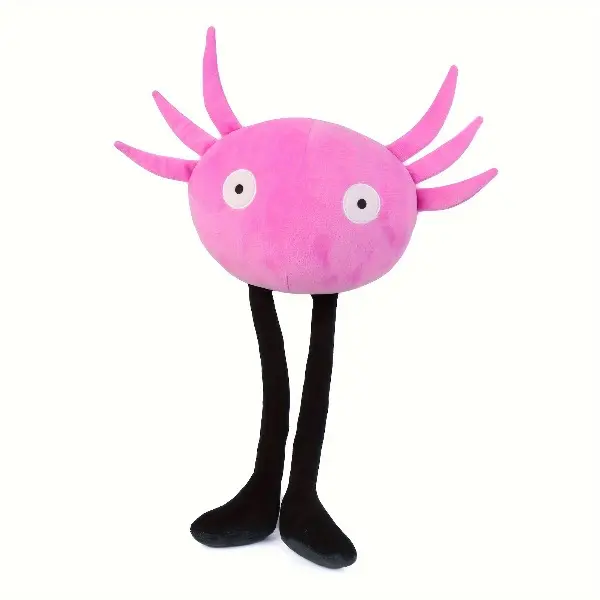 45cm Kinito PET Plush Toy - Cute Pink Long-Leg Weird Cartoon Creature, Fully Poseable BJD Kitty Stuffed Doll, Soft Plushie with Charm, Collectible Figure, Cute Collectible, Gift for Fans, House Decoration, Collectible Figures