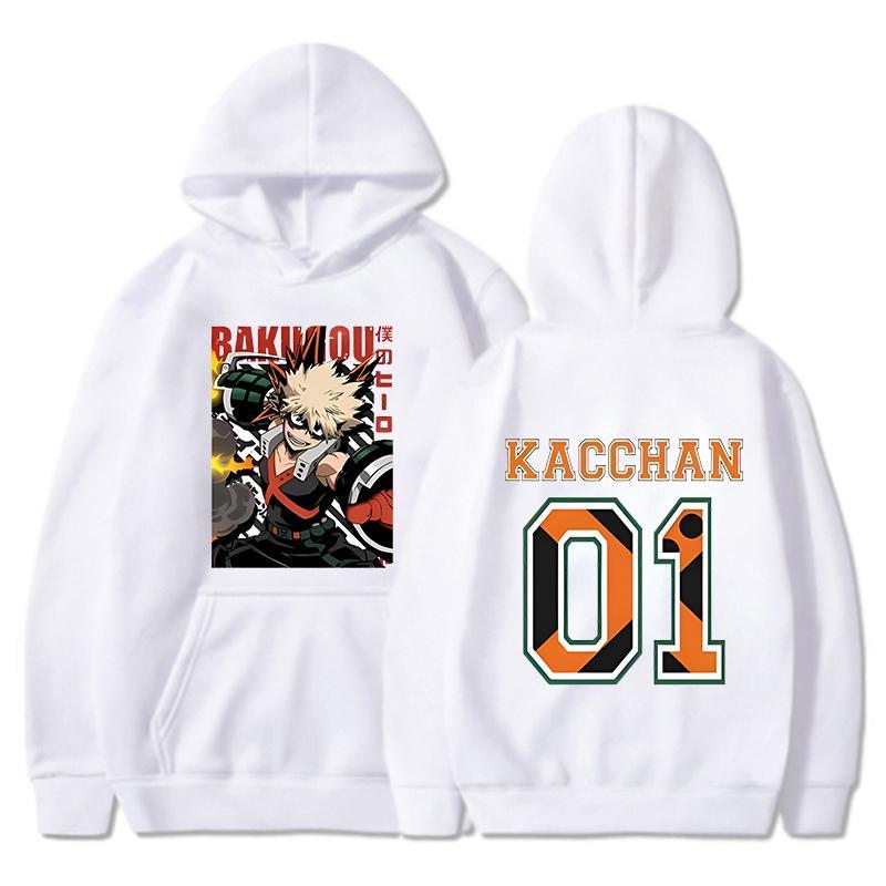 Anime Hoodie HERO Bakugou Katsuki Hoodie BNHA Cospay Costume Pullover Sweatshirt Sweatshirt Anime graphic lover t-shirt graphic tees