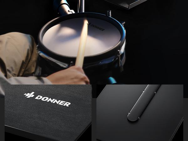 DONNER Percussion Table - Stable Durable Tray for Drums with EVA Pad & Open Frame Design for Easy Access to Accessories DONNER Percussion Table - Stable Durable Tray for Drums with EVA Pad & Open Frame Design for Easy Access to Accessories