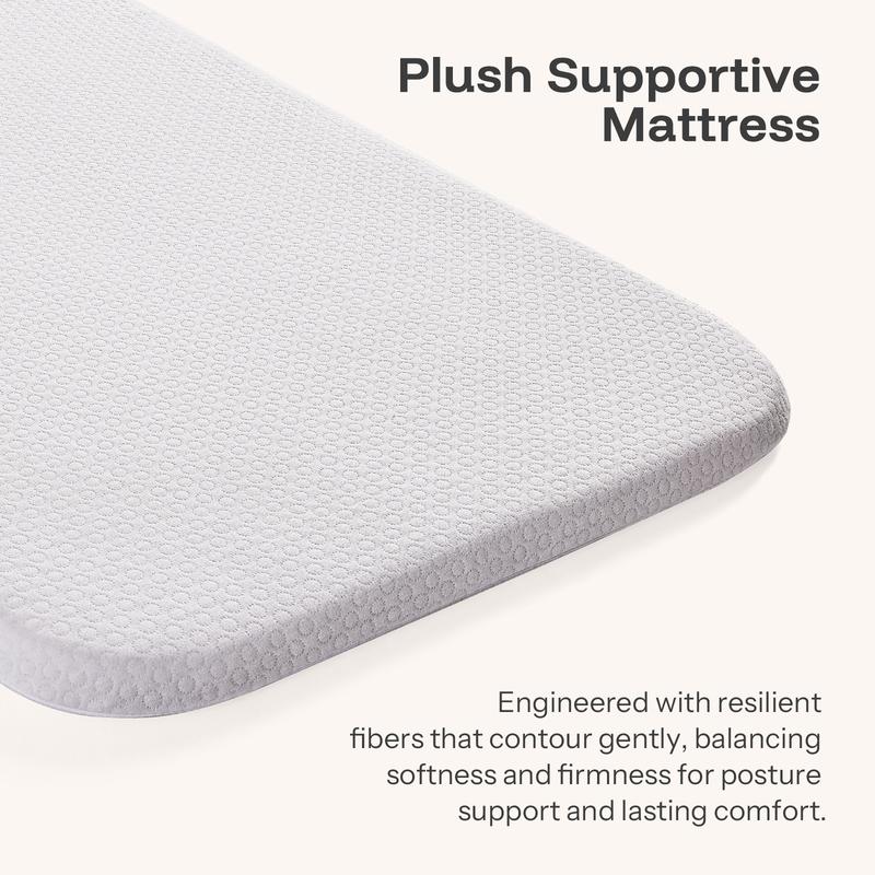 HARPPA 3-in-1 Rocking Baby Bassinet & Bedside Sleeper, Height Adjustable Crib,  Baby Bassinet with Wheels & Storage Basket, Sleeping Cot, Baby Essentials