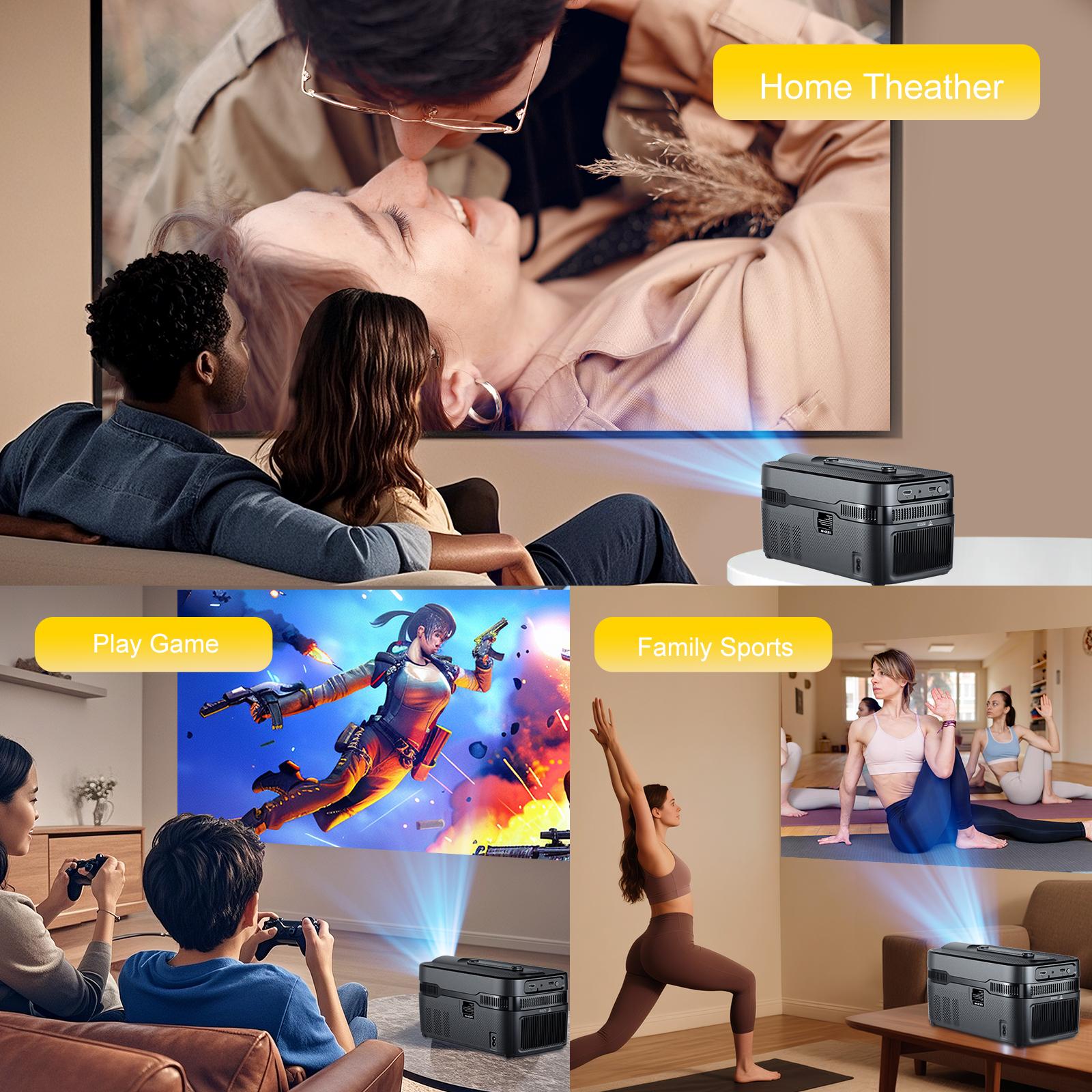 Magcubic HY450C 900ANSI Projector Auto Focus 8K Decode 0.6:1 Ultra Short Throw Full HD Native 1080P Auto Offset WiFi6 BT5.4 Built-in Daul 5W HiFi Speaker Auto Keystone Correction Home Theater