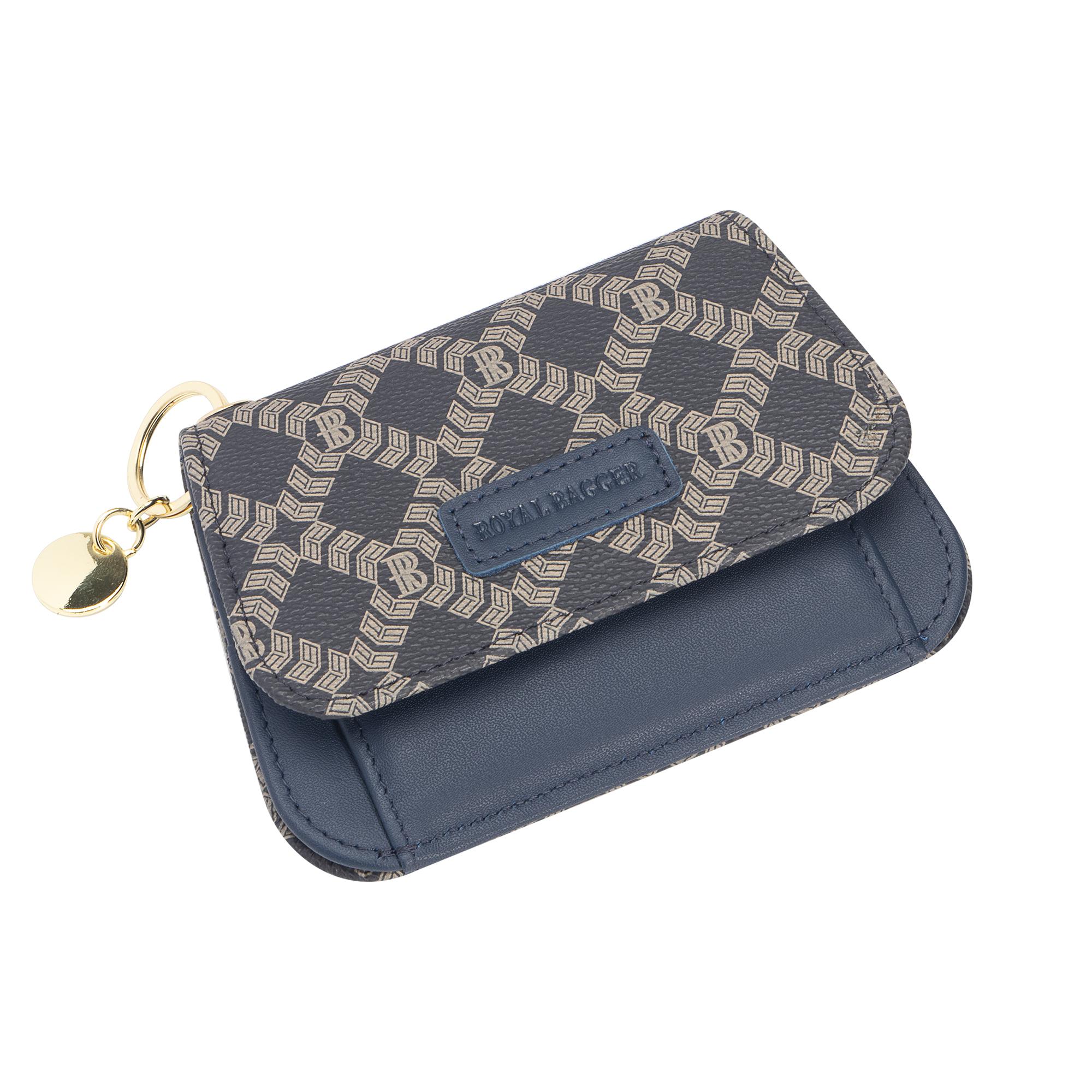 Royal Bagger RFID Short Wallets for Women Genuine Cow Leather Fashion Card Holder with Key Ring Holders Clutch Slim Coin Purse 2443 SpringStatements