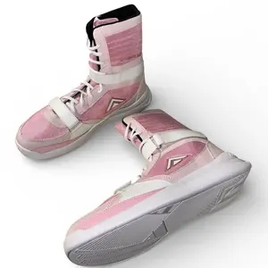 SOFT PINK MID TOP ADAMS BOXING SHOES