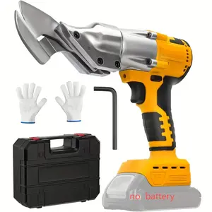 Cordless Metal Shear for DeWalt 20V Max Battery, Brushless 14GA Steel Metal Cutter with 360° Roftaiting Head, 221 Ft-Lbs Torque for Cutting Stainless Sheet, Iron, Carpet, Leather,Cardboard(NO Battery,Only machines)