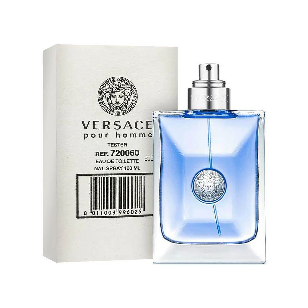 Versace Pour Homme 100ml (Tester) Eau De Toilette for Men Signature Scent Perfume Aroma Scent