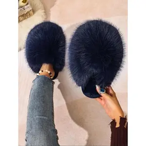 New women's plush slippers, soft open toed warm home clothes, fashionable slippers, cute style, textile upper, suitable for all seasons