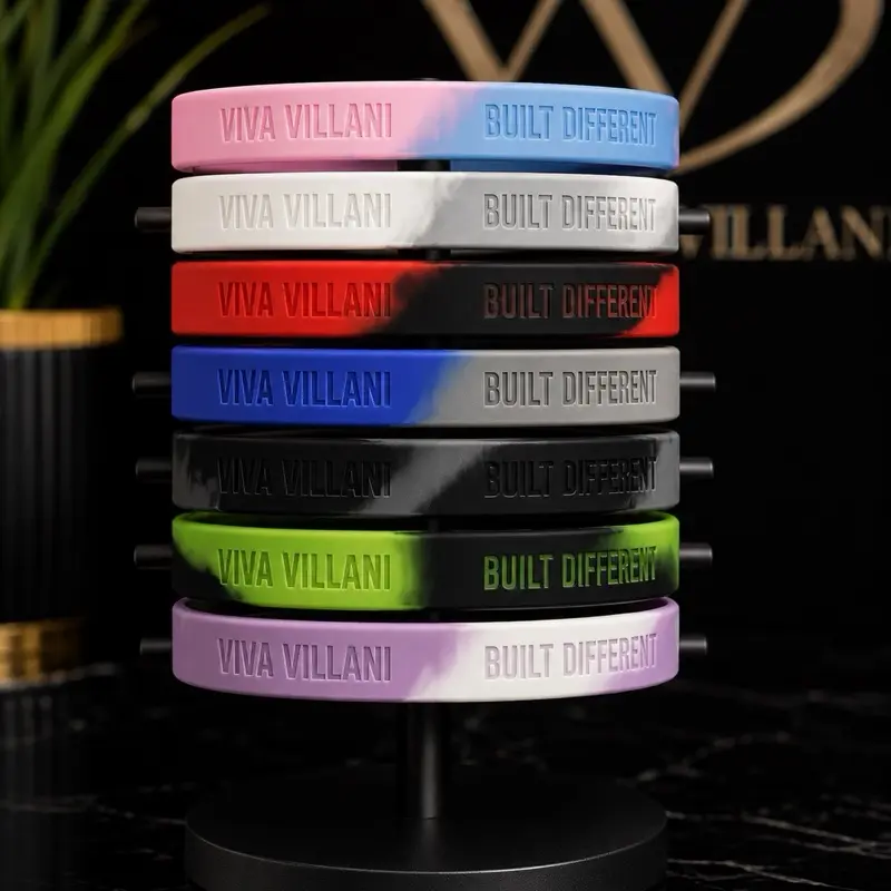 Viva Villani “Built Different” Debossed Silicone Wristband