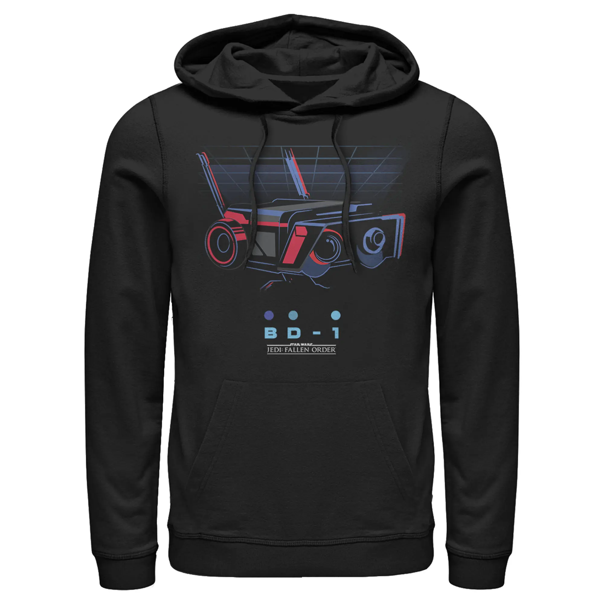 Men's Star Wars Jedi: Fallen Order Retro BD-1 Droid Menswear Casual Fashion Pullover Hoodie Sweatshirt, Top, Stylish