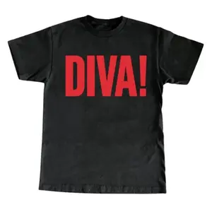 Unisex Trendy Tee Featuring DIVA Slogan Vintage 90s Style Hot Streetwear T Shirt