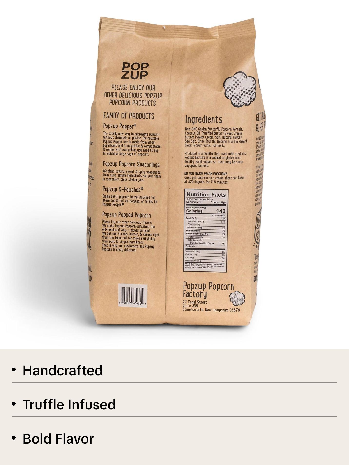 *NEW* 3 Truffle Butter with a Touch of Cracked Black Peppercorn Popcorn Bags