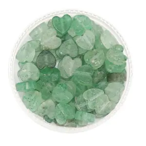 GREEN STRAWBERRY - Stone Heart Beads