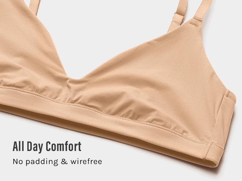 INLYRIC Women's Inbarely Soft Scoop Bralettes No Padding Cami Bras Unlined No Underwire Comfort Sleep Bralette Pullover INLYRIC Women's Inbarely Soft Scoop Bralettes No Padding Cami Bras Unlined No Underwire Comfort Sleep Bralette Pullover