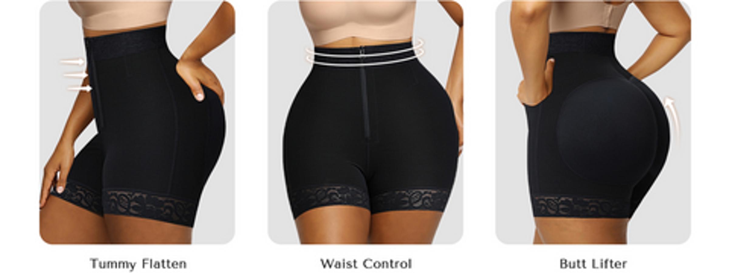 AirSlim Lace Steel Boned Butt Enhancer Shapewear Live