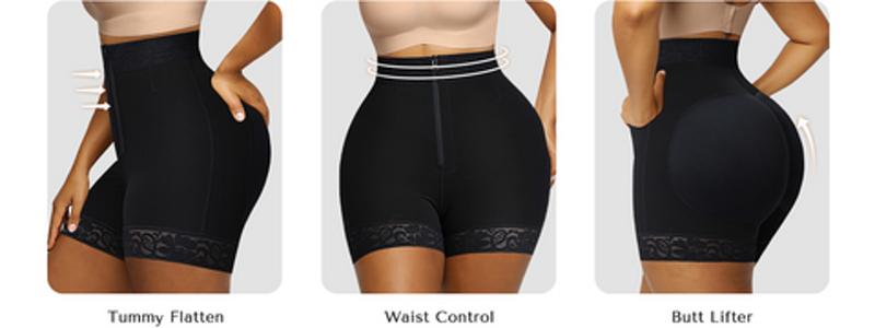 AirSlim Lace Steel Boned Butt Enhancer Shapewear Live