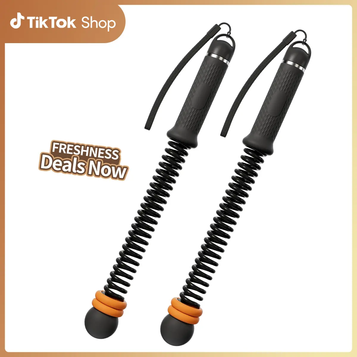 2PCS Weighted Cordless Battle Ropes – New Upgrade Quiet Ropeless Fitness Exercise Equipment with Sweat-proof Grip, Wrist Straps for Secure Handles, Portable Noise-Free Gear for Home Strength Training, HIIT