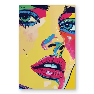 MWW C1MP2030QU4BDS 20 x 30 in. Glaze - Pink Metal Print Wall Art for Stylish Home Decor - Modern Art