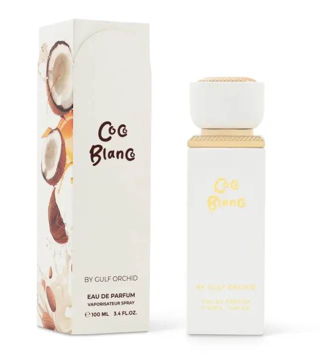 GULF ORCHID Coco Blanco Unisex Coconut Gourmand EDP Spray Perfume, 100ml, Suitable for Everyday Wear, Coconut Gourmand Perfume