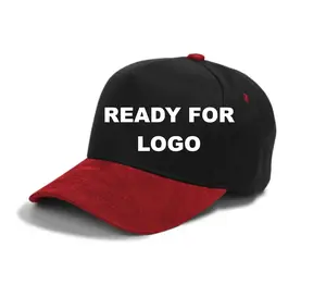 5 Panel Blank Custom Ready for LOGO/ Listo para LOGO Snapback Hat/Gorra Snapback - Cotton/Suede Brim