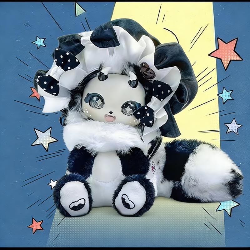 BoBoCo V1-Cute Fluffy Plush Toy. plush blind  box.  Glue Face Plush Toy. Sweet Plush doll. .Unique Design for Collectors and Fans of the Series Blindbags Random Surprise Set