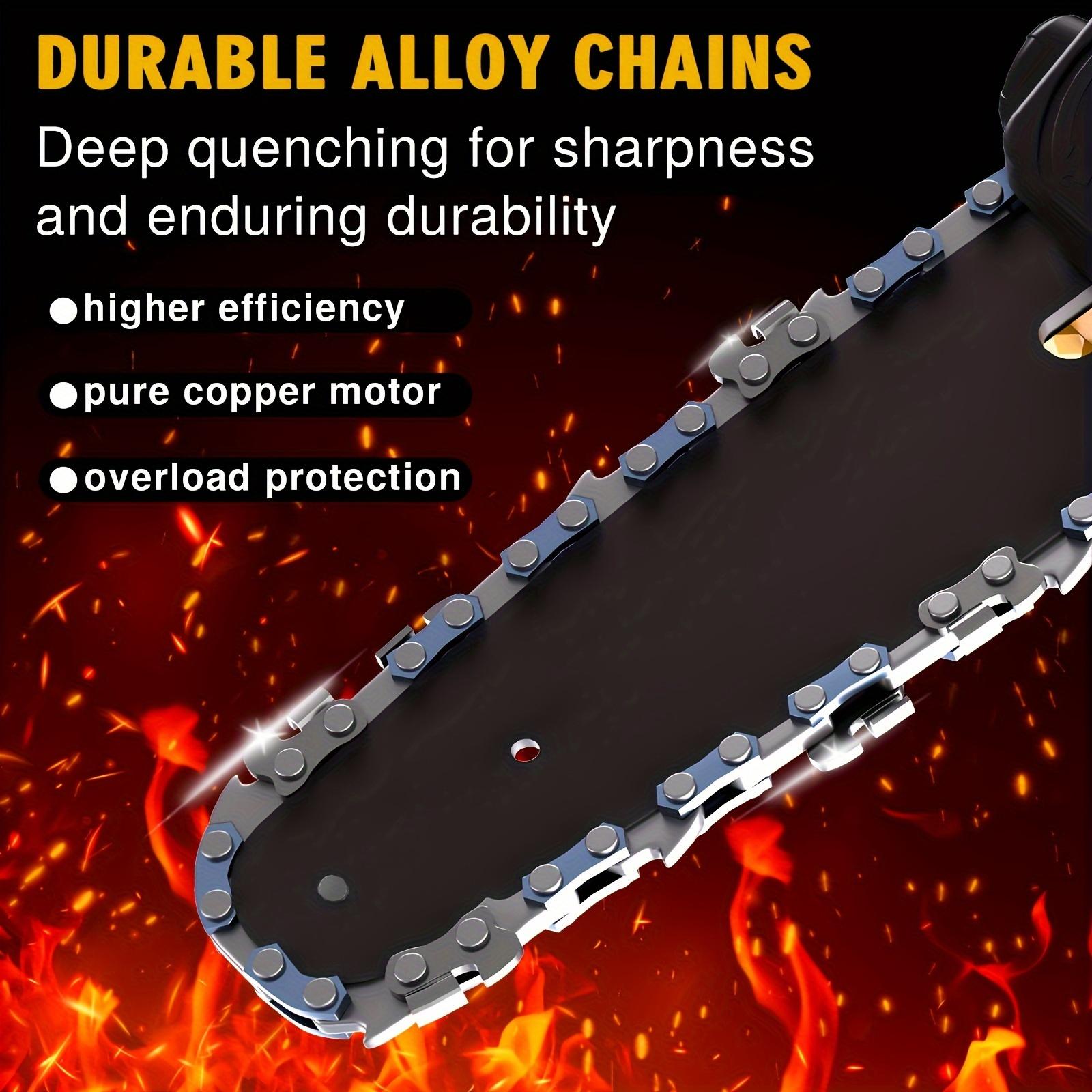 Compact Cordless Chainsaw, 6-Inch Portable Chainsaw, Battery-Powered 6-Inch Chainsaw, Handheld Electric Saw for Trimming Trees And Cutting Wood, Automatic Oiler for Branches, Yard, Home, Garden, Perfect Gift for Men, Spouse, Father,