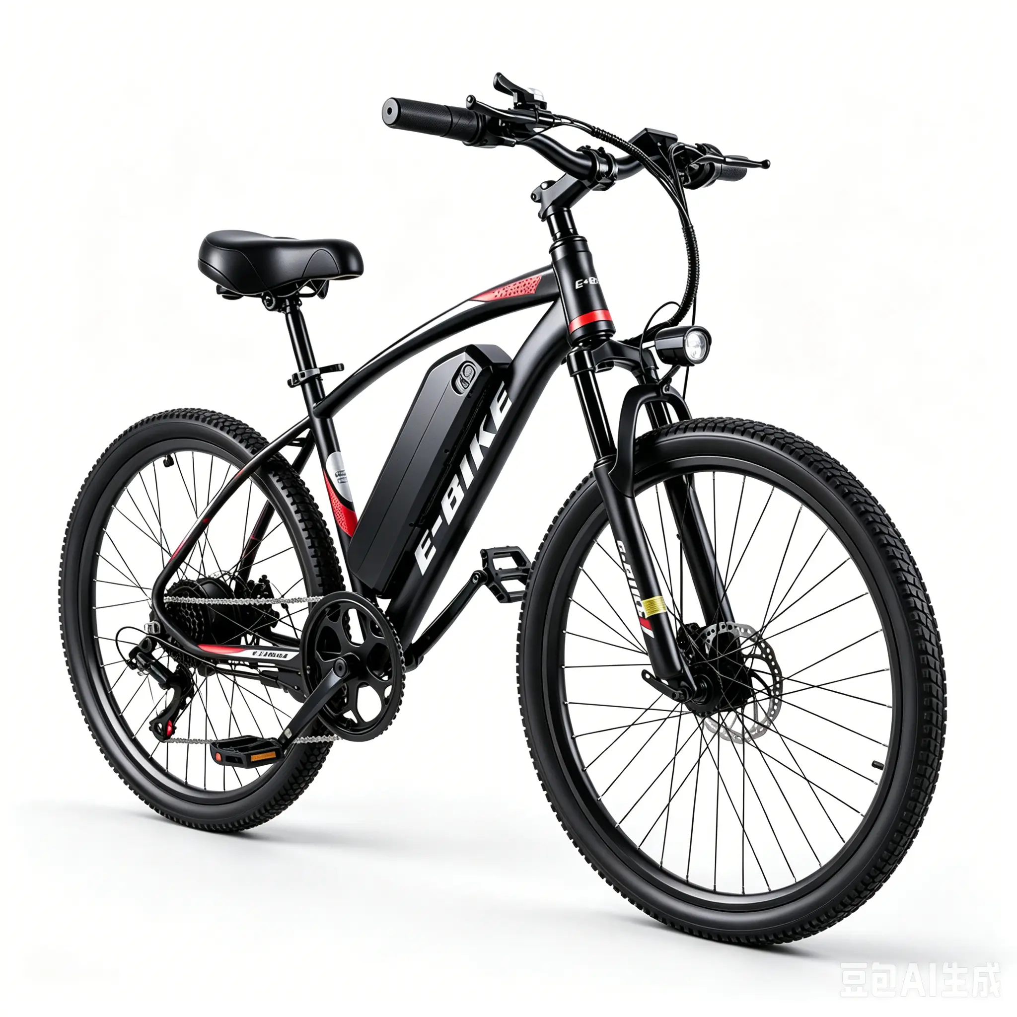 26 Inch Electric Bike, Peak 1500W Motor E-Bike, 25MPH Top Speed, 50-mile range Commuter-style Electric Bicycle, 432Wh battery, 7-speed shifting Front suspension Electric Mountain Bike, Ebike For Adults