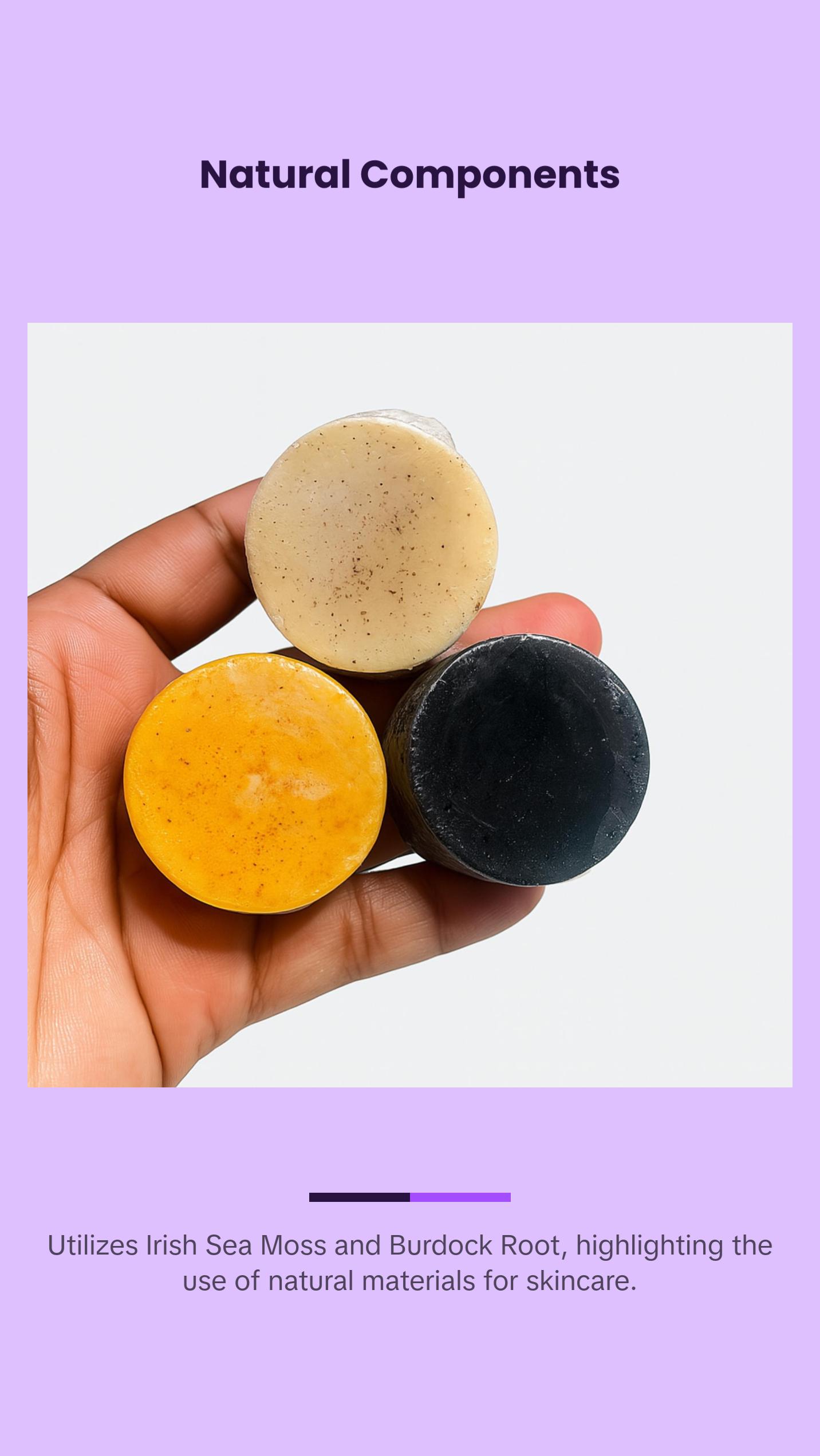 6 Piece Sample Soap Pack Skincare Face and Body Soap