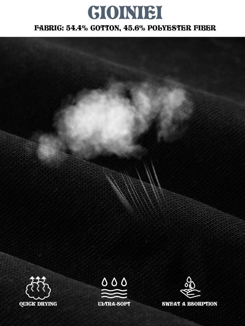 CCCMAI Men's Loose Fit Casual Windproof Zip-Up Hooded Jacket Sweatshirt in Polyester for Daily Commutes, Autumn Winter Outdoor Sports and Travel, Menswear Long Sleeve Coats Plain Tops