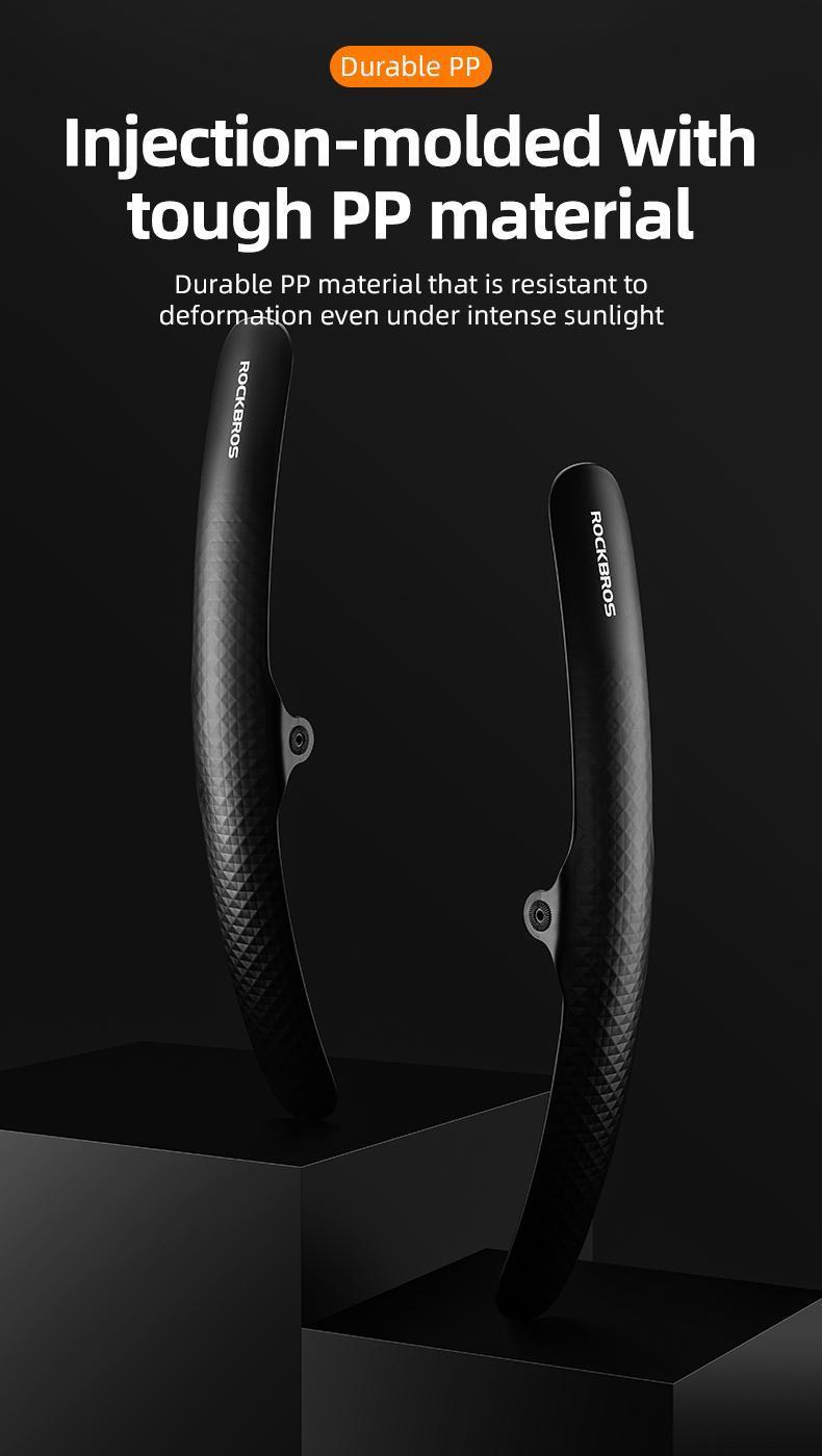 Rockbros Bike Fender Universal Front And Rear Dust Proof Quick Release Touring Bike Durable Removable Bicycle Fender