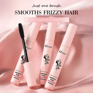 Flying Hair Control Stick, suitable for babies or adult hair, hairline, and frizz. Water-based smoothing styling gel with a soft brush, non-sticky, travel-friendly, creates smooth hairstyles.