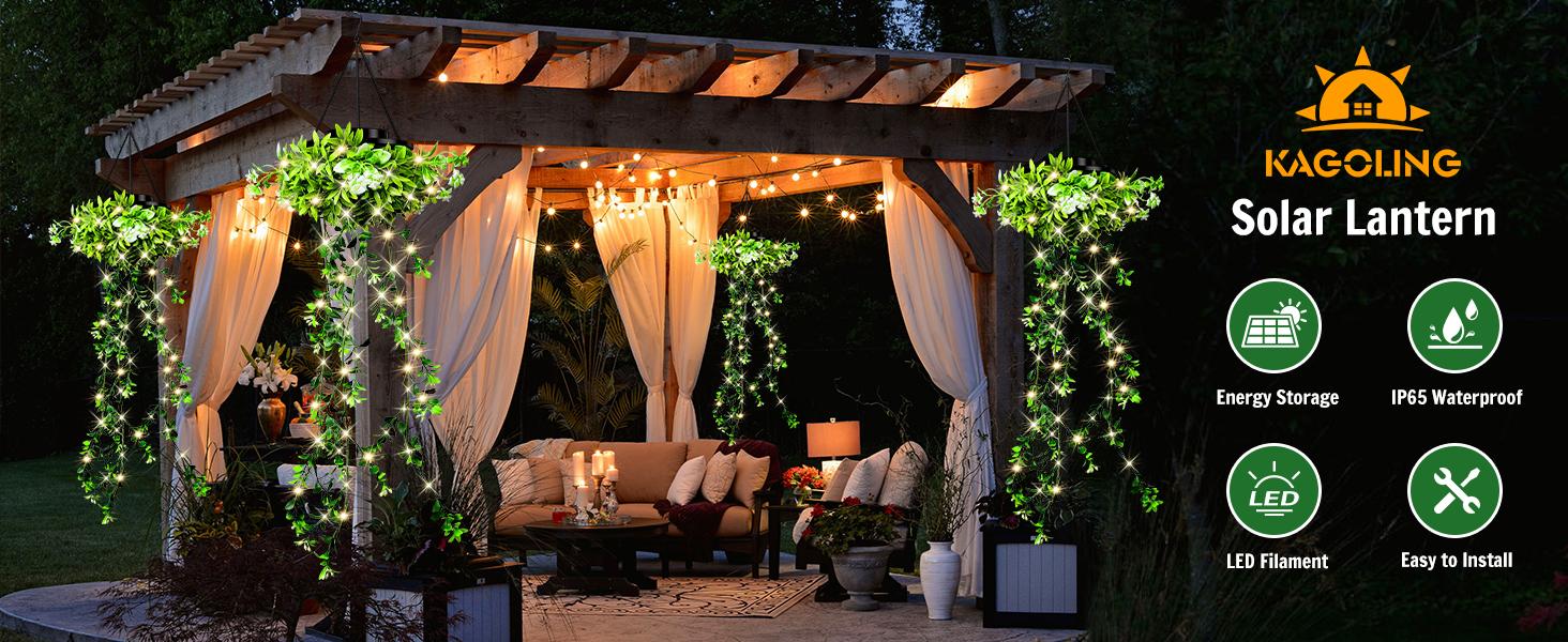 Solar Lights Outdoor 2025 NEW Release 66 LED 2 Pack Hanging Artificial Plants Fairy Lights, Garden Pathway Lights Ornaments Outdoor Lantern Mock Lime Twinkly String Lights, Pathway Lights, Perfect Gifts Presents for Mum Grandma Solar Lights Outdoor 2025 NEW Release 66 LED 2 Pack Hanging Artificial Plants Fairy Lights, Garden Pathway Lights Ornaments Outdoor Lantern Mock Lime Twinkly String Lights, Pathway Lights, Perfect Gifts Presents for Mum Grandma