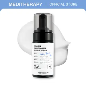 Vitamin Skin Booster Bubble Serum | XXL sized, Micro-Bubble for Radiant Skin, Gentle Vitamin C Glow, Brightening & Skin Vitalizing Care (100ml) | MEDITHERAPY