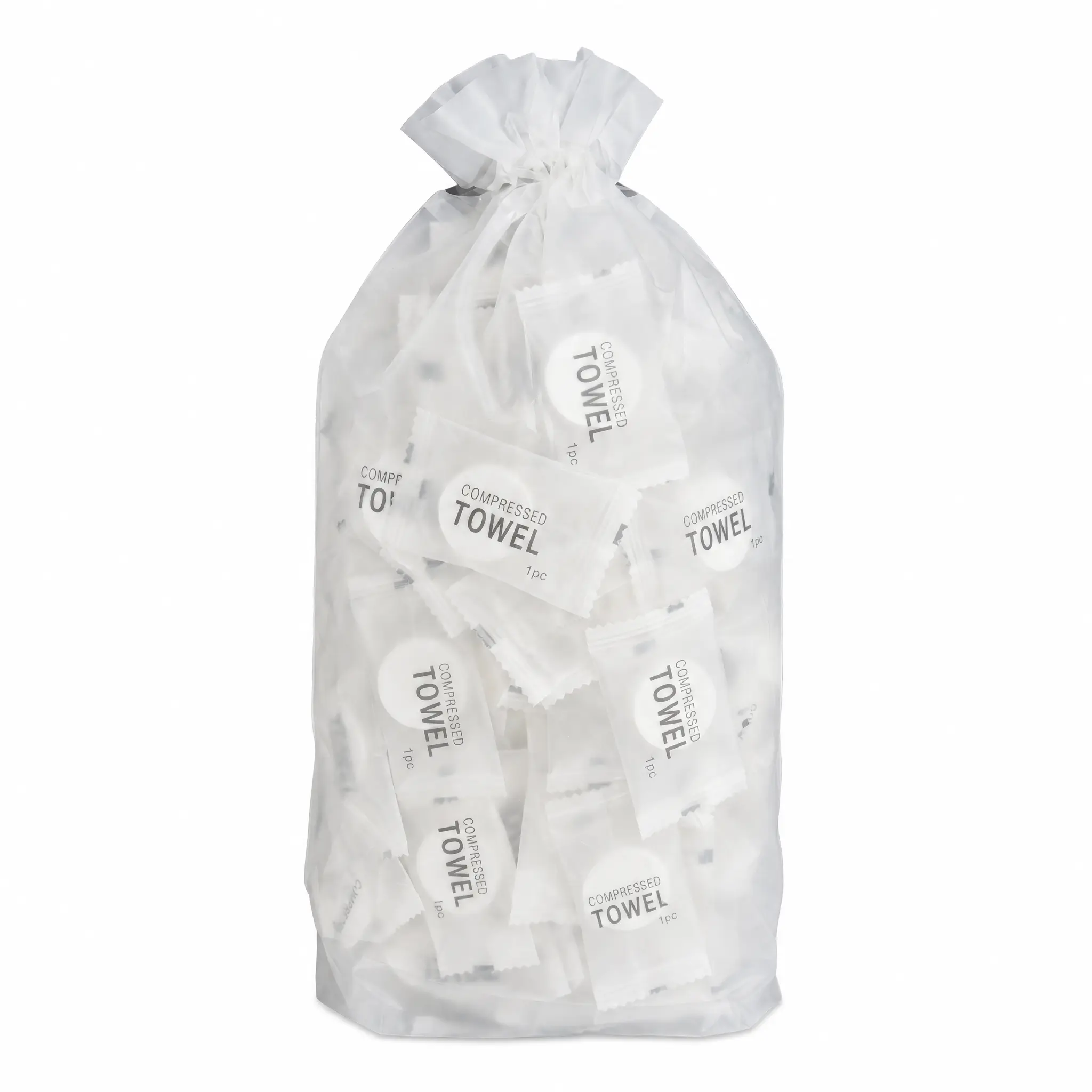 50PCS Water Activated Face Towels | Compact Travel Essential | Expands to 20×20cm in Seconds | Soft Plant Fiber Disposable Towels campingessentials