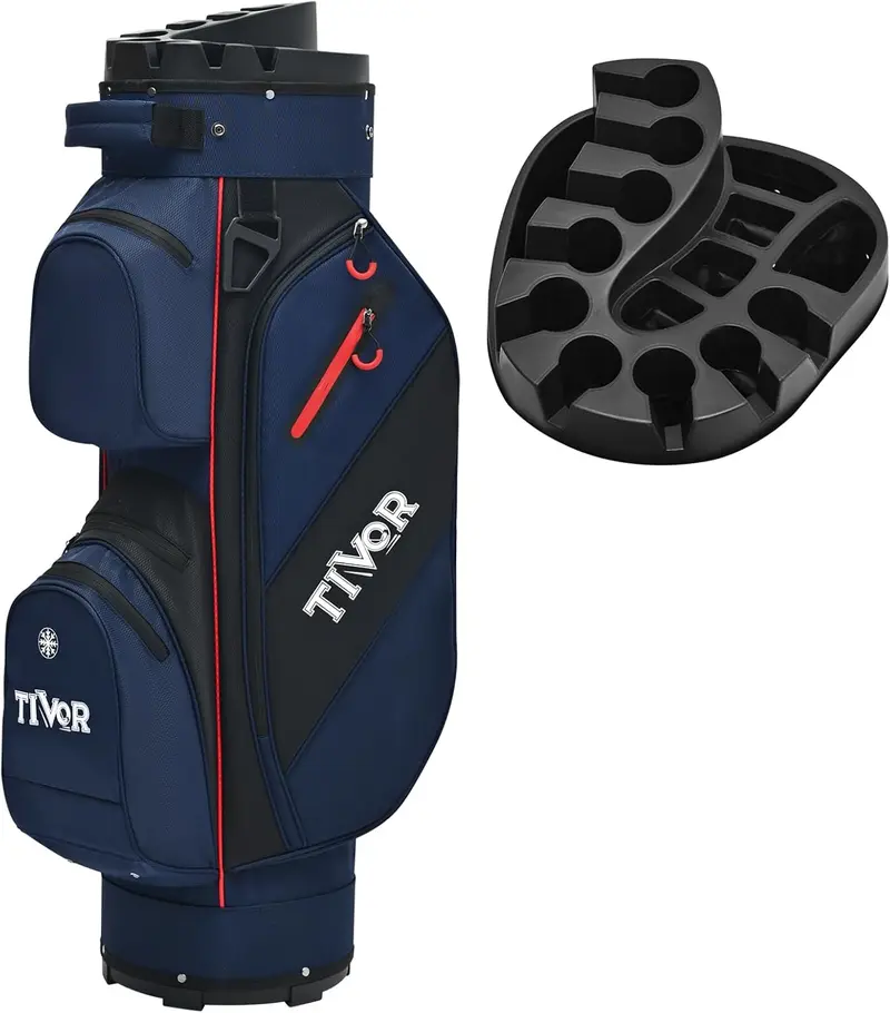 Tivor 3-Wheel Golf Push Cart – Lightweight, Compact Quad-Fold
