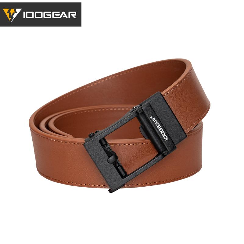 IDOGEAR Men's 1.5" EDC Belts Genuine Leather Casual CCW Belt 3435 Buckle Fashionable Metal Buckle for Outdoor Sport Workwear SpringStatements