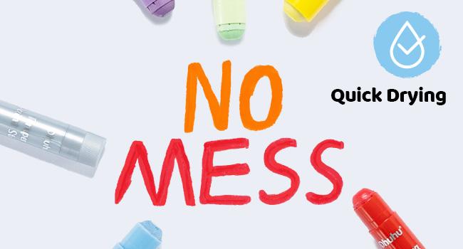 Ohuhu Washable Tempera Paint Sticks: 36-Color - Non-Toxic Quick-Drying Paint Set for Drawing, Graffiti & Crafting - Works on Paper, Glass, Wood, Ceramic, Canvas & Rock - Washable - Tempera Paint Sticks for Kids