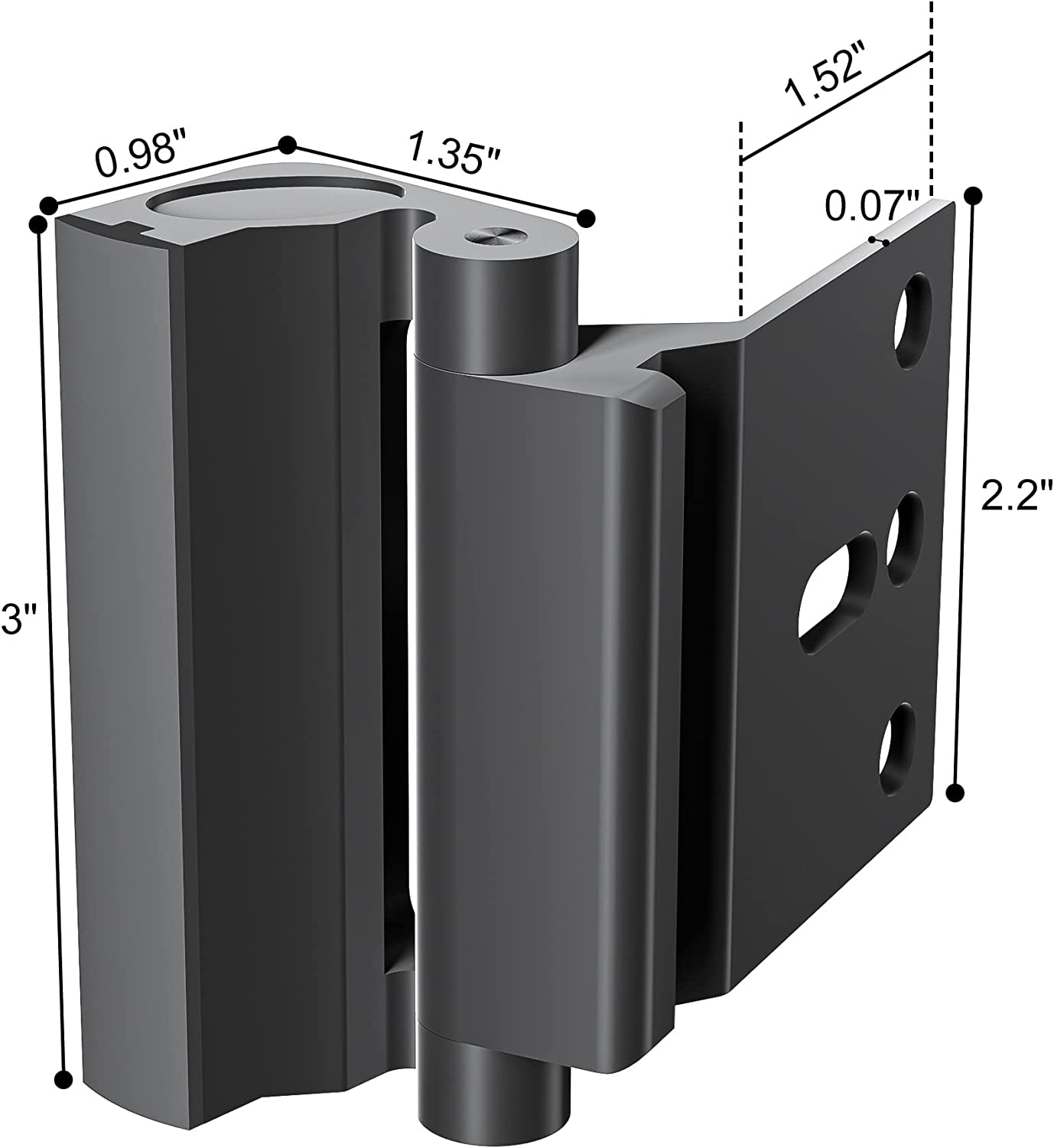 BASIC SUPPLY Enhanced Home Security with 1-Pack Door Reinforcement Locks - Withstands 800lbs of Force, Extra Door Lock for Added Safety BASIC SUPPLY Enhanced Home Security with 1-Pack Door Reinforcement Locks - Withstands 800lbs of Force, Extra Door Lock for Added Safety