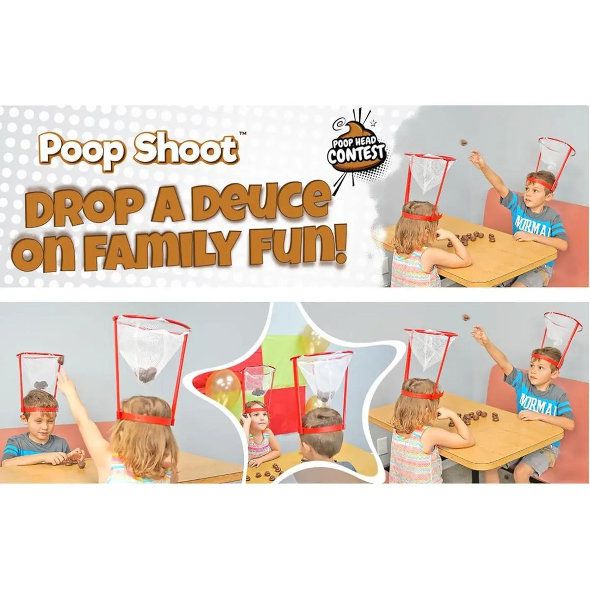 Poop Shoot! Head Hoop Game – Hilarious Poop Emoji Toss Game for Family ...
