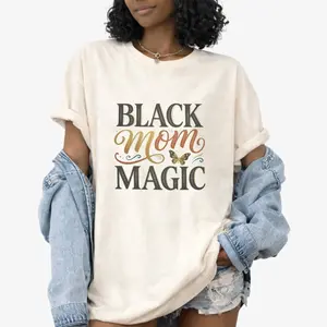 Comfort Colors Black Mom Magic Shirt, Black Mother Shirt, Afrocentric Graphic Tee, Mother’s Day Gift for Black Moms