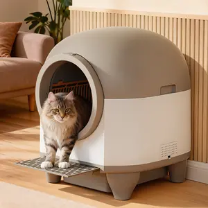 Warcat 90L Smart Automatic Self-Cleaning Cat Litter Box APP Controlled via 2.4G WiFi, Safety Sensors, Low Noise, Easy Clean & Maintenance for Multi-Cat Homes