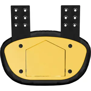 Football Back Plate for Shoulder Pads with High Impact Padding Chrome Gold