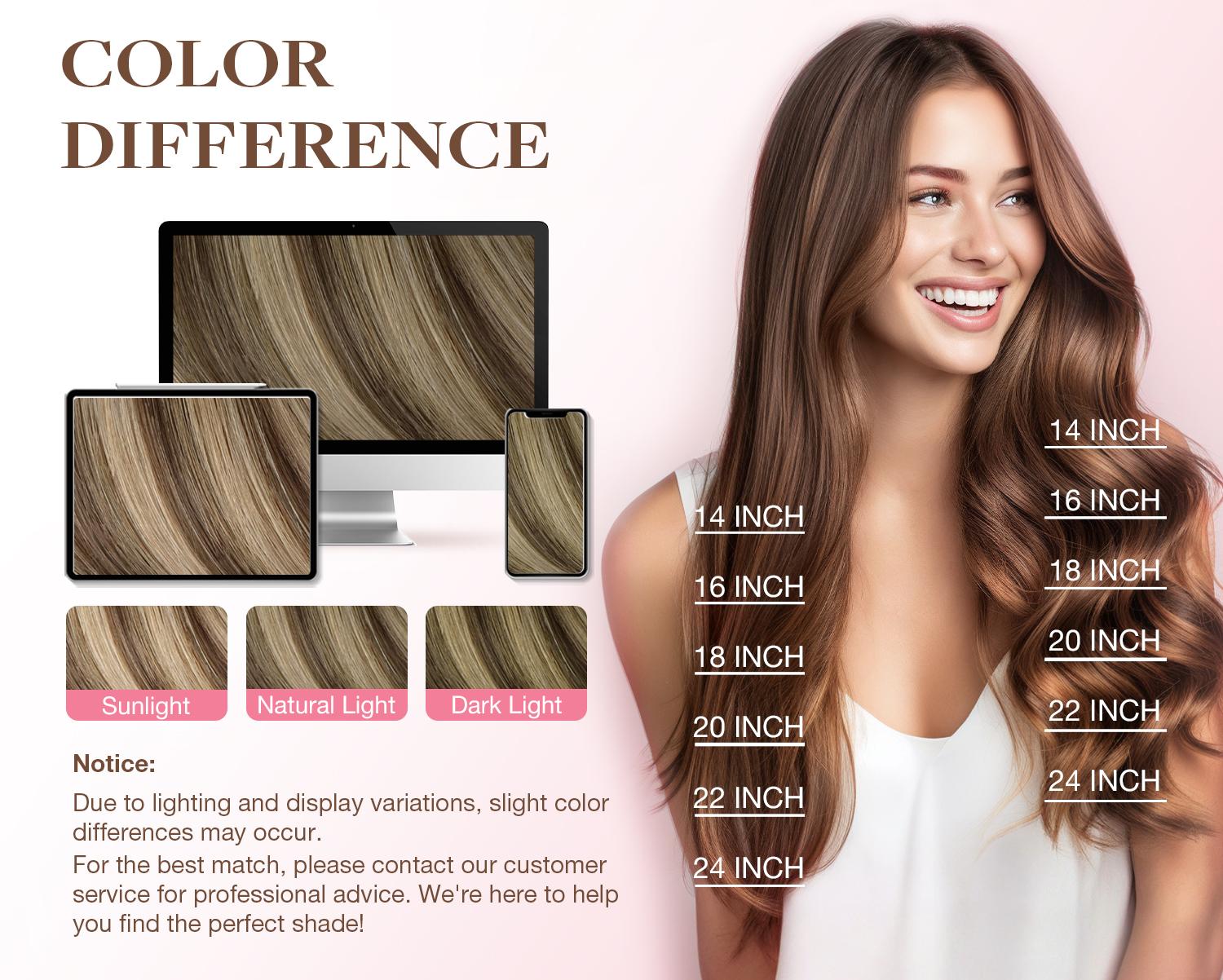 GOO GOO 14-24 Inch Genius Weft Hair Extensions Human Hair, Sew In Remy Human Hair Weft for Women#Greenish#TikTokShopSpringGlowUp